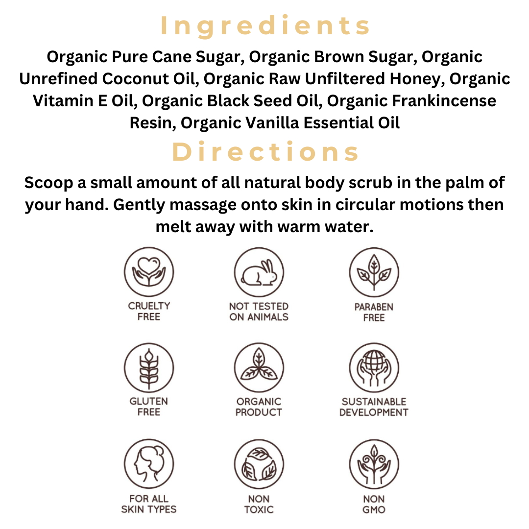 Organic Frankincense Sugar Body Scrub