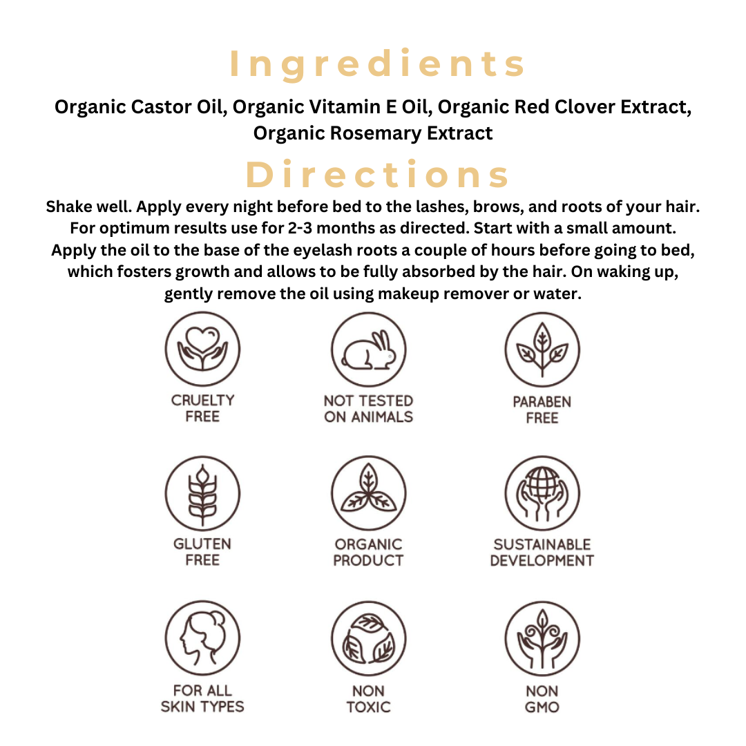Organic Lash & Brow Nourishing Serum