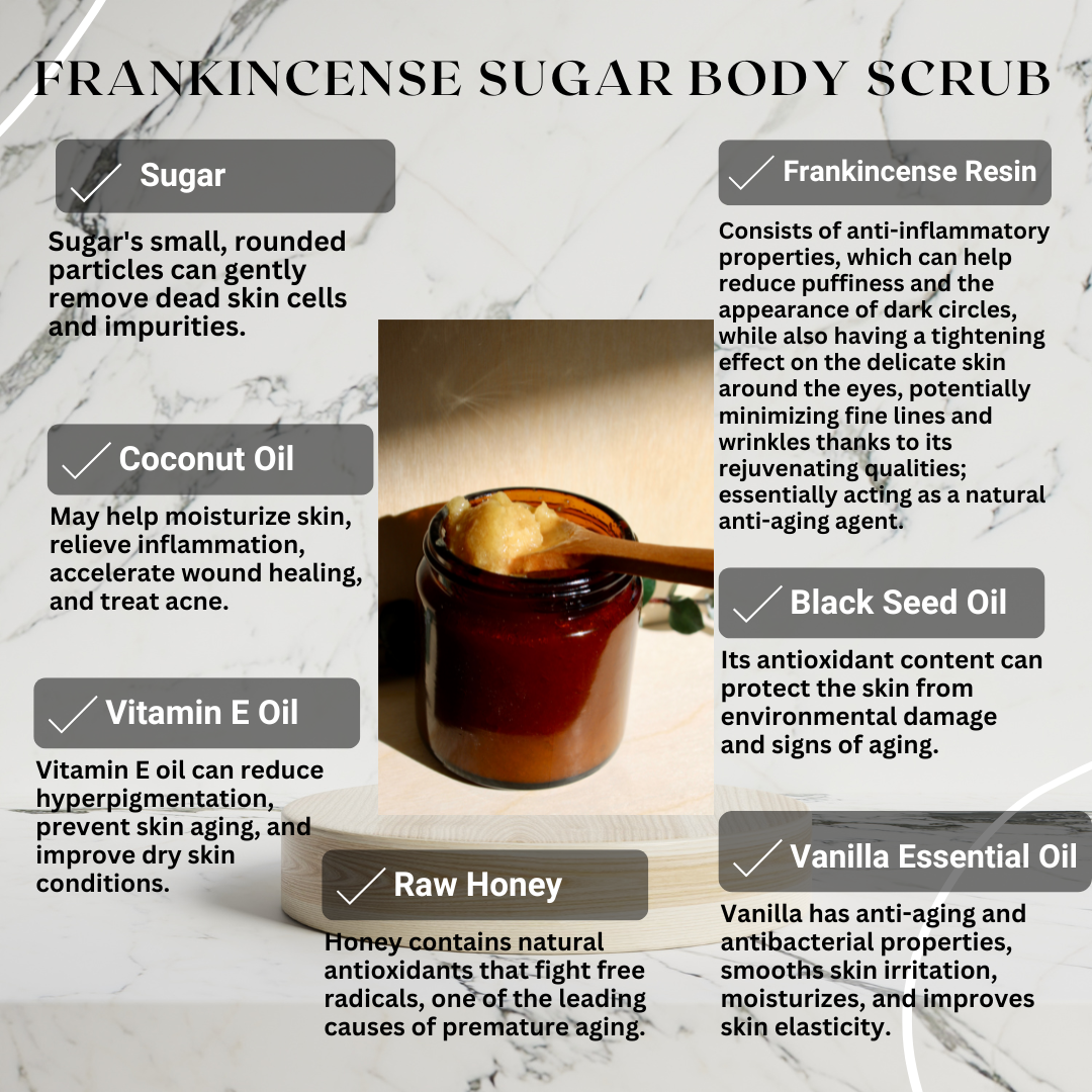 Organic Frankincense Sugar Body Scrub
